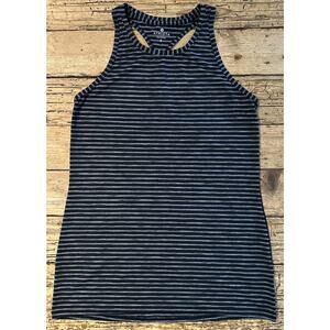 Athleta Women’s Black/White Striped Racerback Tank Size S NWOT
